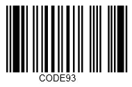 Code 93 barcode