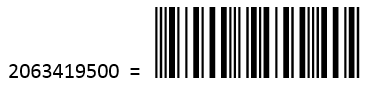 Interleaved 2 of 5 barcode made with I2of5Tools