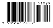 ISBN barcode with price supplemental